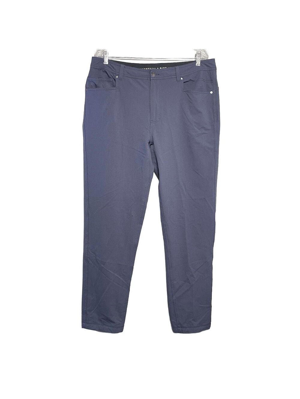 Men's Western Rise Navy/Gray Slim Fit Nylon Stretch Performance Pants Size 38